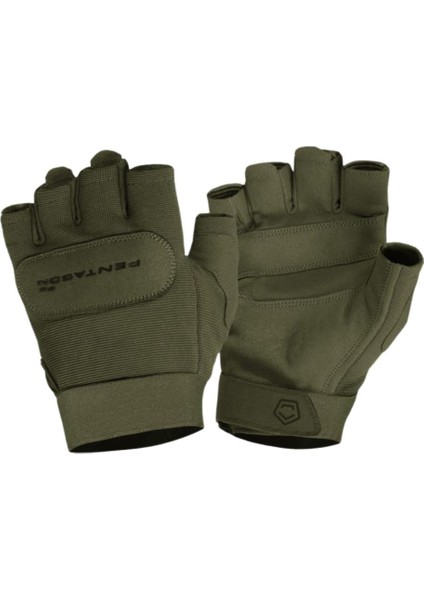 Taktikal Eldiven - Pentagon - Yarım Parmak - Duty Mechanic - Olive - P20010-SH