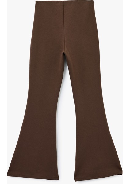 Slim Fit Pamuklu Ispanyol Paça Tayt Pantolon fiyatları