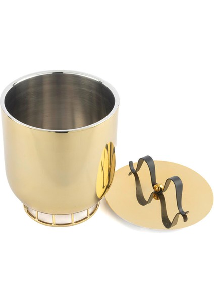 Gold Metal Siyah Kulplu Buz Kovası fiyatları