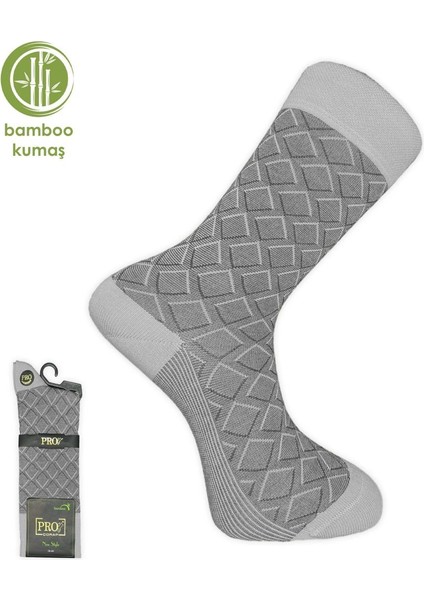 G.poti Bambu Erkek Çorabı Gri (17005-R5)