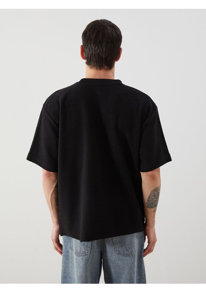 Yeni Sezon Bisiklet Yaka Kısa Kollu Baskılı Erkek Sweatshirt fırsatları
