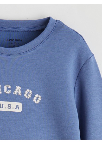 Yeni Sezon Bisiklet Yaka Erkek Bebek Sweatshirt ve Eşofman Alt 2'li modelleri