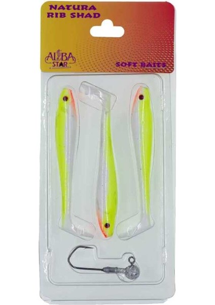 Natura Rib Shad Sahte Balığı 90MM-07 modelleri