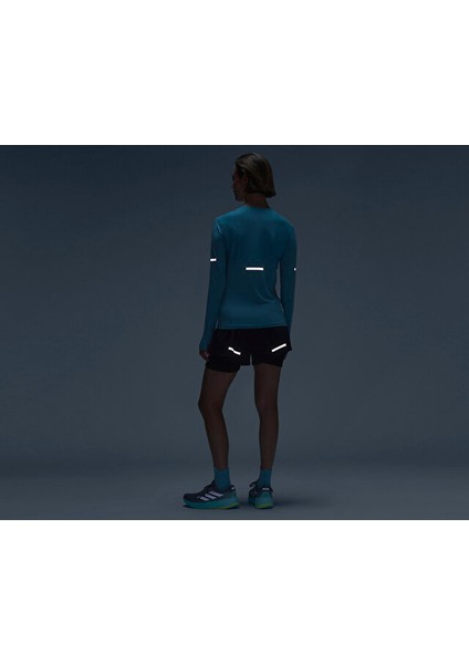 ADI365 Co Ls W Kadın Koşu Uzun Kollu Tişört KB9919 Mavi