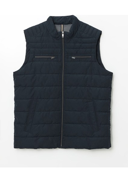 Yeni Sezon Standart Kalıp Dik Yaka Erkek Şişme Yelek