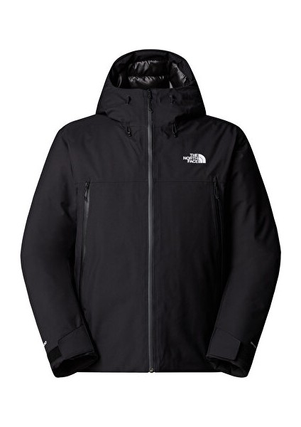 M Mtn Range Down Hooded Jacket Erkek Outdoor Montu (600 Dolgu Kaz Tüyü) NF0A88WDKX71 Siyah