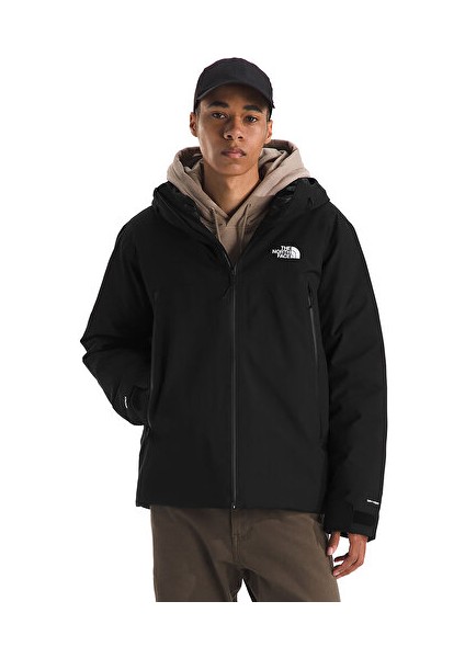 M Mtn Range Down Hooded Jacket Erkek Outdoor Montu (600 Dolgu Kaz Tüyü) NF0A88WDKX71 Siyah modelleri