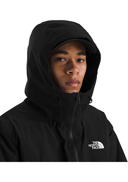 M Mtn Range Down Hooded Jacket Erkek Outdoor Montu (600 Dolgu Kaz Tüyü) NF0A88WDKX71 Siyah