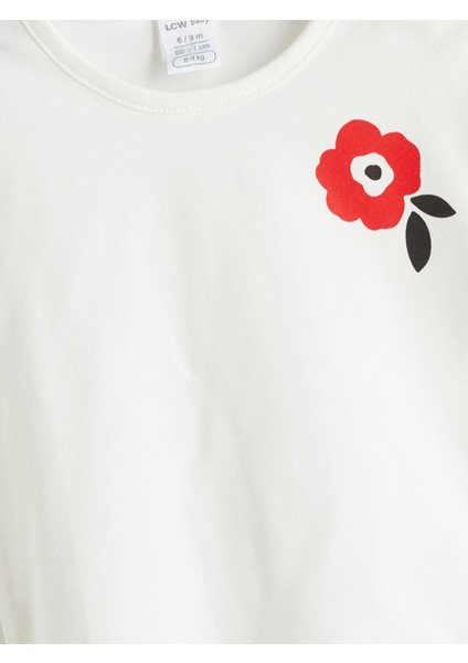 Yeni Sezon Çiçekli Kız Bebek Tişört ve Şort Etek 2'li modelleri