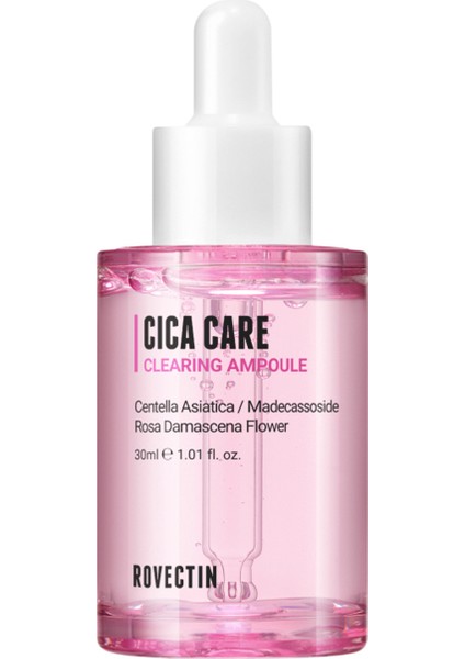 Cica Care Clearing Ampoule Kızarıklık ve Leke Önleyici Stres Karşıtı Cica Ampulü Cilt Serumu 30 ml