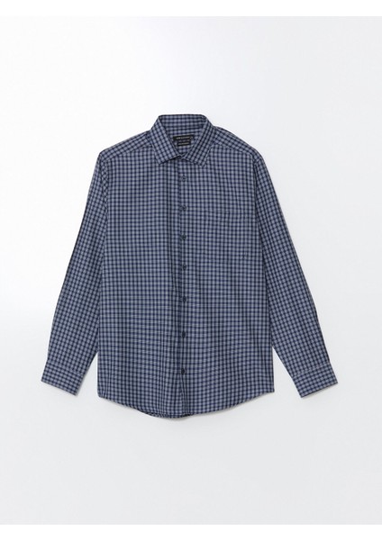 Yeni Sezon Regular Fit Uzun Kollu Ekose Gabardin Erkek Gömlek indirimleri