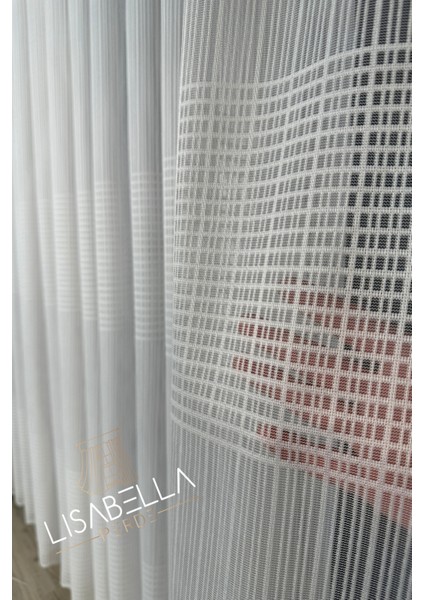 Modernia Beyaz Tül (1x3 Pile Dikişli) Şehrin Şıklığının Geometrik Yansıması fiyatları