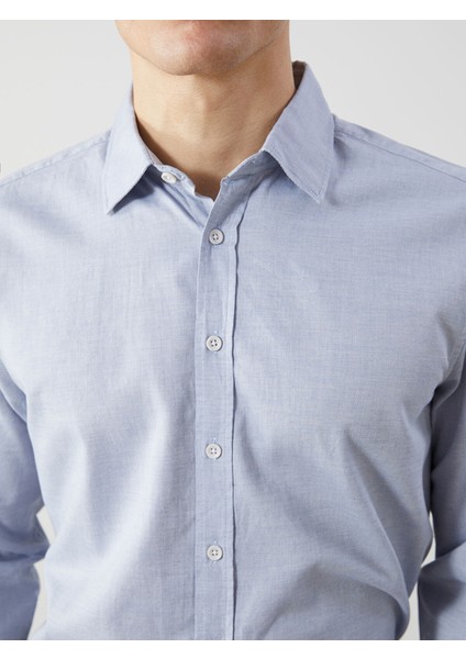 Yeni Sezon Regular Fit Uzun Kollu Poplin Erkek Gömlek modelleri