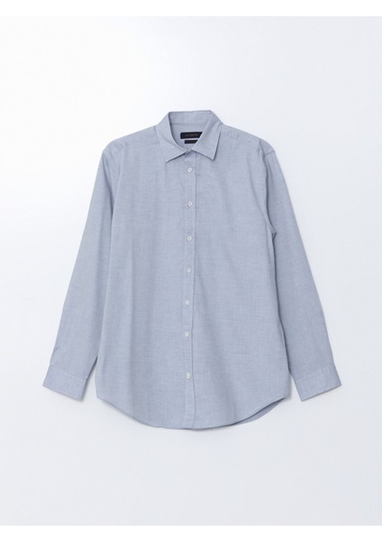 Yeni Sezon Regular Fit Uzun Kollu Poplin Erkek Gömlek indirimleri
