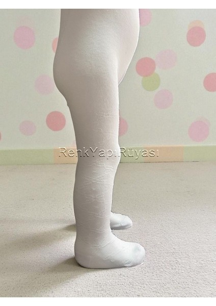 % 80 Pamuklu Kendinden Desenli Kız Çocuk Kilotlu Çorap Kaliteli Kız Çocuk Külotlu Çorap modelleri