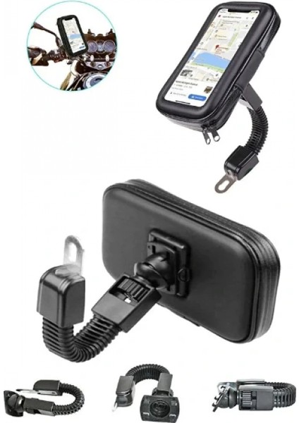 Su Geçirmez Motosiklet Telefon Tutucu indirimleri