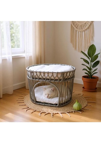 Çift Katlı Kedi Yatağı Kedi Ranzası, Iskandinav Kedi Evi Gri modelleri