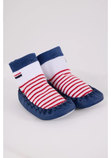 U.s. Polo Assn Çarık Çorap USB2600 Beyaz-Lacivert modelleri