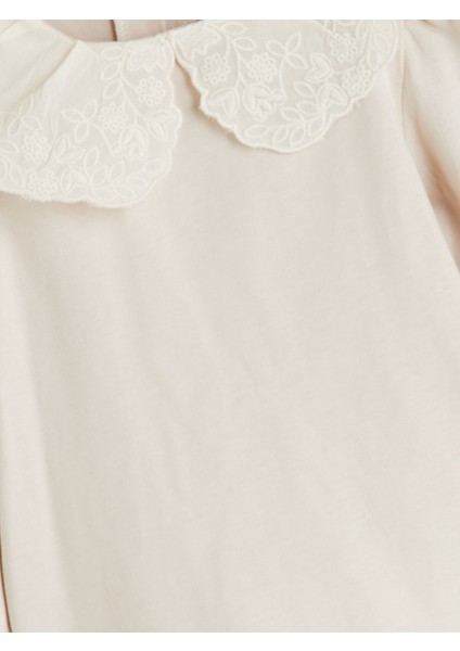 Yeni Sezon Bebe Yaka Kız Bebek Bluz ve Pantolon 2'li Takım fırsatları