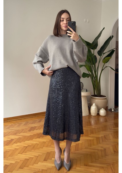 Pul Payetli Premium Etek- Füme fiyatları