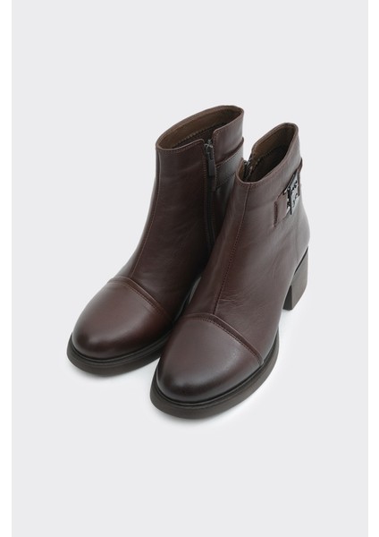 Hakiki Deri Fermuarlı Kadın Bot fiyatları