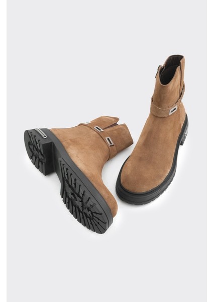 Fermuarlı Hakiki Deri Kadın Bot fırsatları