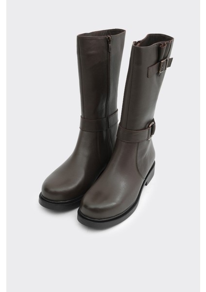 Hakiki Deri Düz Taban Kadın Çizme fiyatları