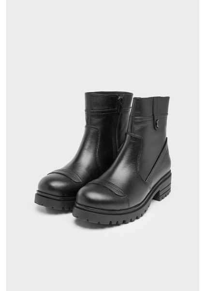 Fermuarlı Hakiki Deri Kadın Bot fiyatları