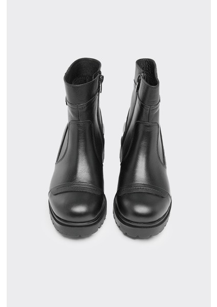 Fermuarlı Hakiki Deri Kadın Bot modelleri