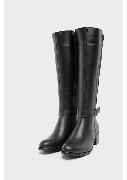 Bilekten Kemerli Hakiki Deri Fermuarlı Kadın Çizme fiyatları