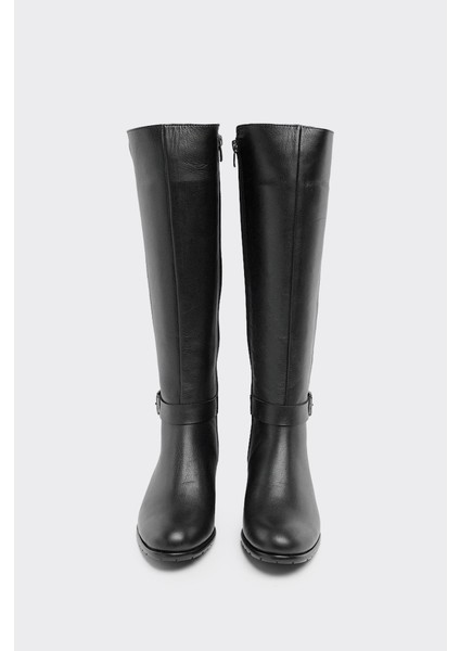 Bilekten Kemerli Hakiki Deri Fermuarlı Kadın Çizme modelleri