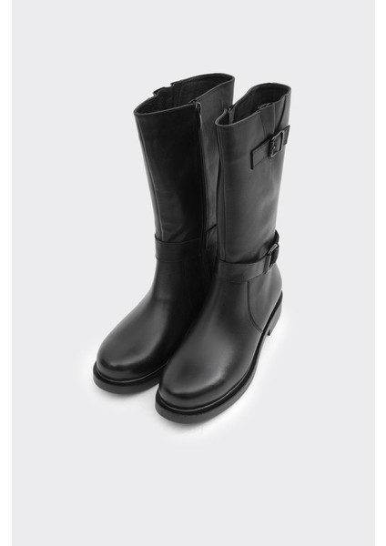 Hakiki Deri Düz Taban Kadın Çizme fiyatları