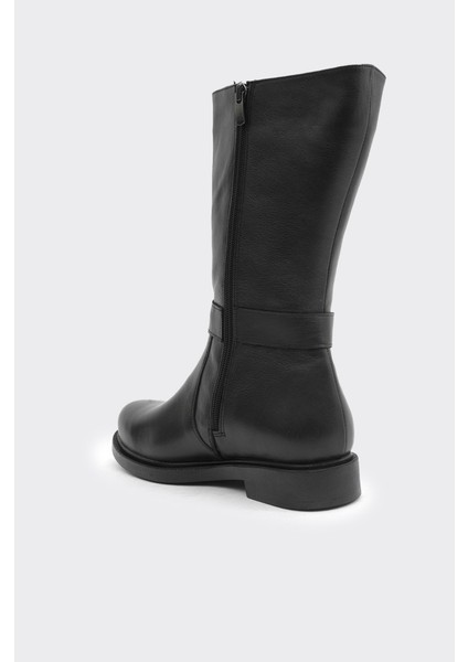 Hakiki Deri Düz Taban Kadın Çizme modelleri