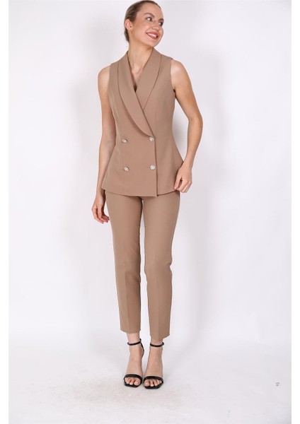 Abiye Yelek & Boru Paça Pantolon Takım-Taş fırsatları