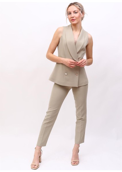Abiye Yelek & Boru Paça Pantolon Takım-Bambu modelleri