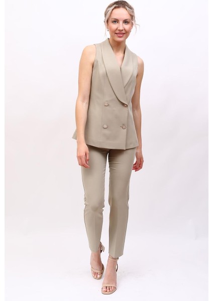 Abiye Yelek & Boru Paça Pantolon Takım-Bambu fırsatları