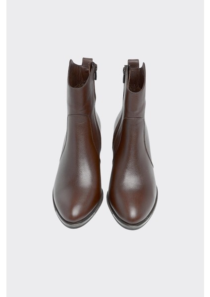 Fermuarlı Hakiki Deri Kadın Bot modelleri