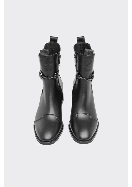 Fermuarlı Tokalı Hakiki Deri Kadın Bot modelleri