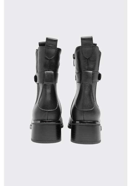 Fermuarlı Tokalı Hakiki Deri Kadın Bot fırsatları