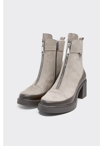 Hakiki Deri Fermuarlı Kadın Bot fiyatları