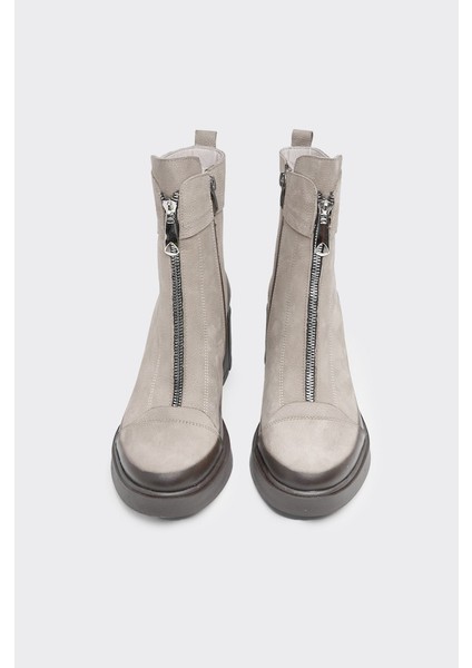 Hakiki Deri Fermuarlı Kadın Bot modelleri