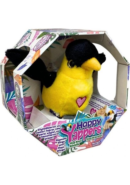 Happy Yapper Slap Bank Peluş Kuş Bileklik - 1 Kuş indirimleri