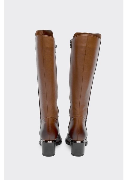 Hakiki Deri Kalın Topuklu Kadın Çizme fırsatları