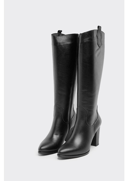 Hakiki Deri Fermuarlı Kadın Çizme fiyatları