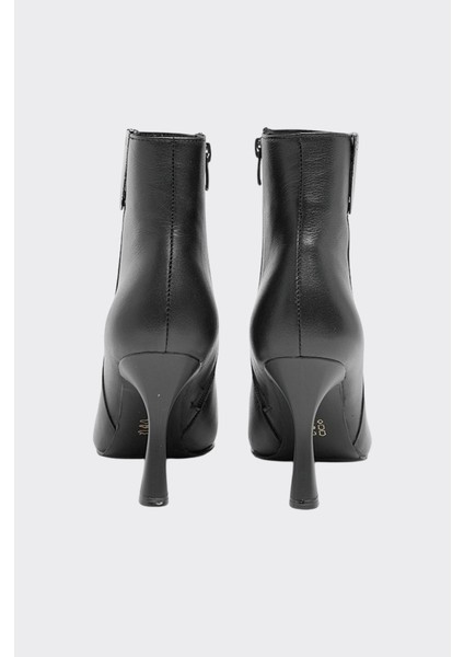 Klasik Hakiki Deri Fermuarlı Kadın Bot modelleri