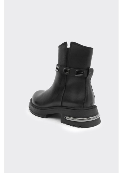 Fermuarlı Hakiki Deri Kadın Bot modelleri