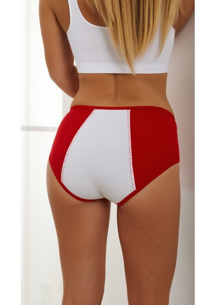 3'lü Regl Külodu Yüksek Bel Sızdırmaz Çok Katmanlı Süper Emici Yıkanabilir ve Konforlu fırsatları