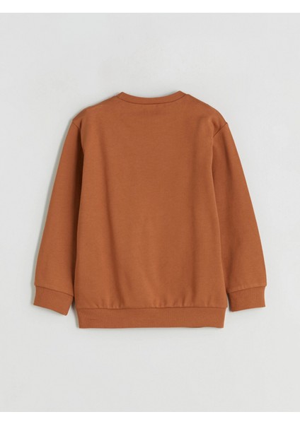 Lcw Kids Turuncu Bisiklet Yaka Erkek Çocuk Sweatshirt ve Eşofman Alt fırsatları