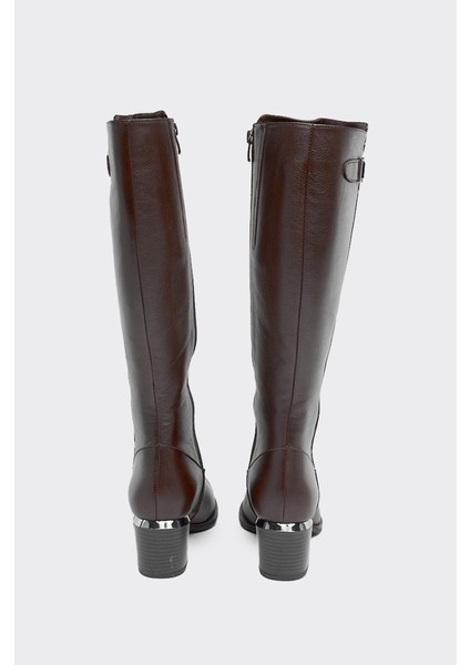 Hakiki Deri Fermuarlı Kadın Çizme fırsatları