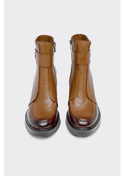 Hakiki Deri Kalın Topuklu Kadın Bot modelleri